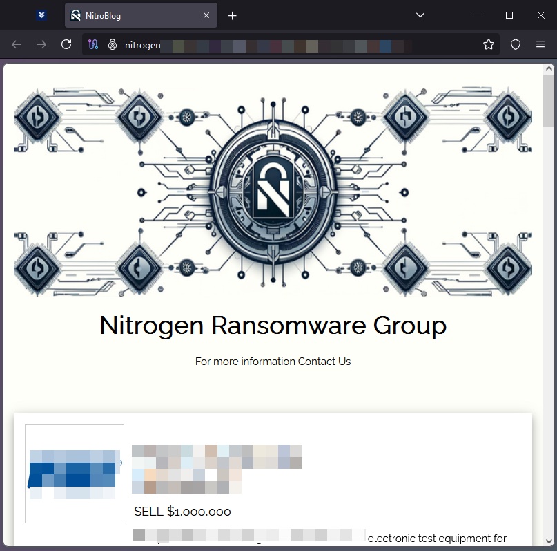 The Nitrogen leak site