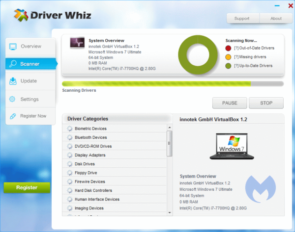 Driver Whiz GUI