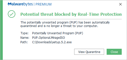 block PUP.Optional.MirageISO