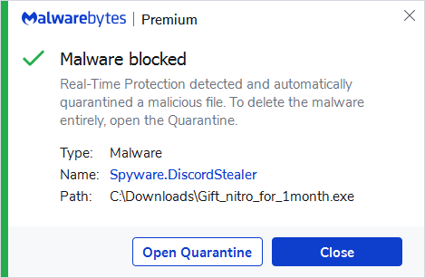 block Spyware.DiscordStealer