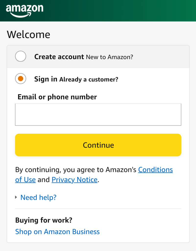 An Amazon-themed phishing lure