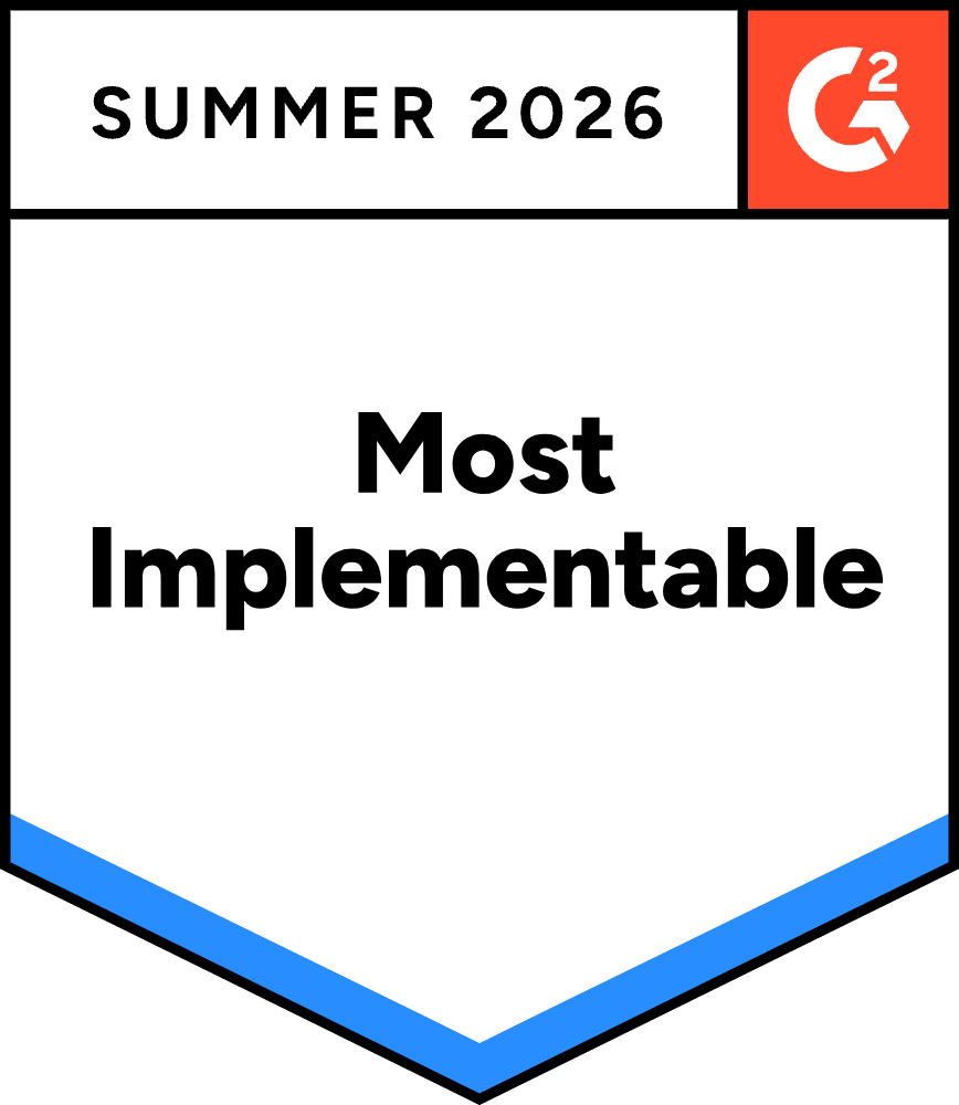 G2 Summer 2026 Most Implementable badge for Endpoint Protection Platforms